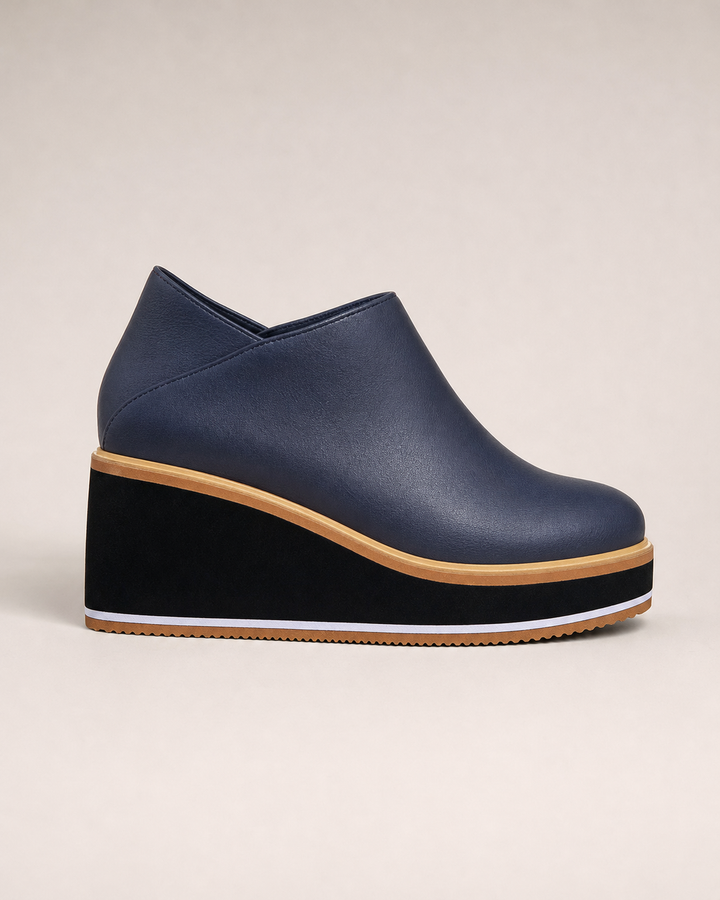 Constance | Wedge Ankle Boots With Side Zip