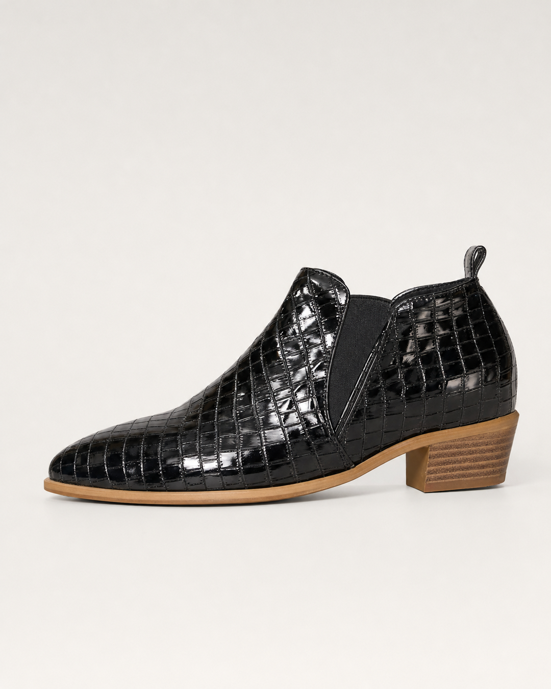 Daisy | Braided Block Heel Ankle Boots