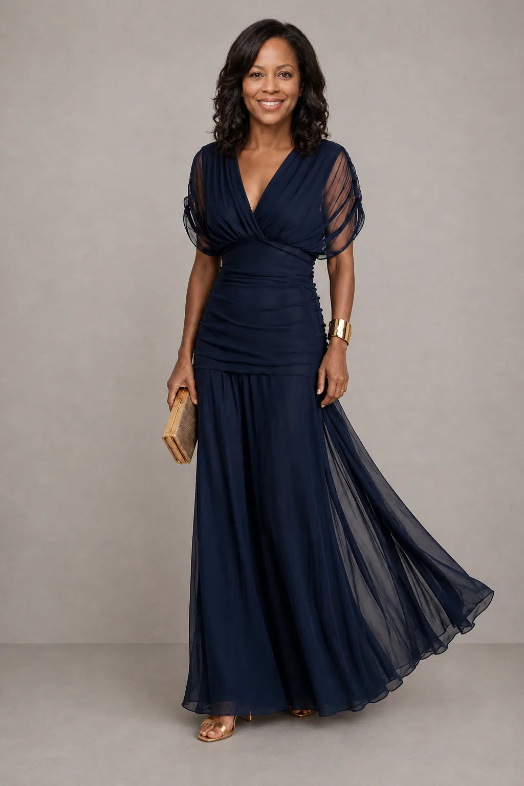 Ifunanya | Pleated Flowing Dress
