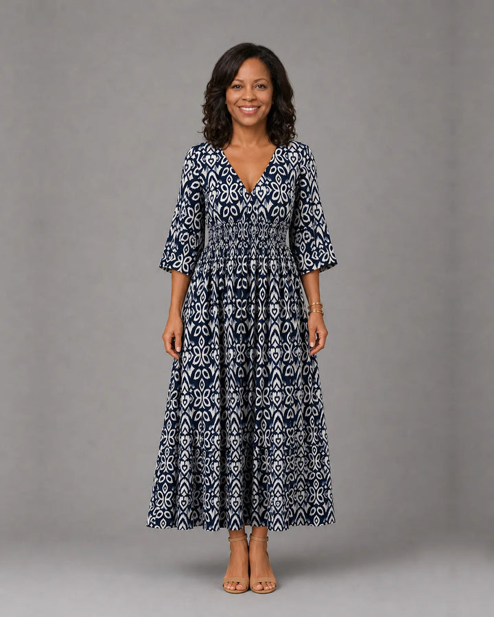 Althea™ | Bohemian Flow Midi Dress