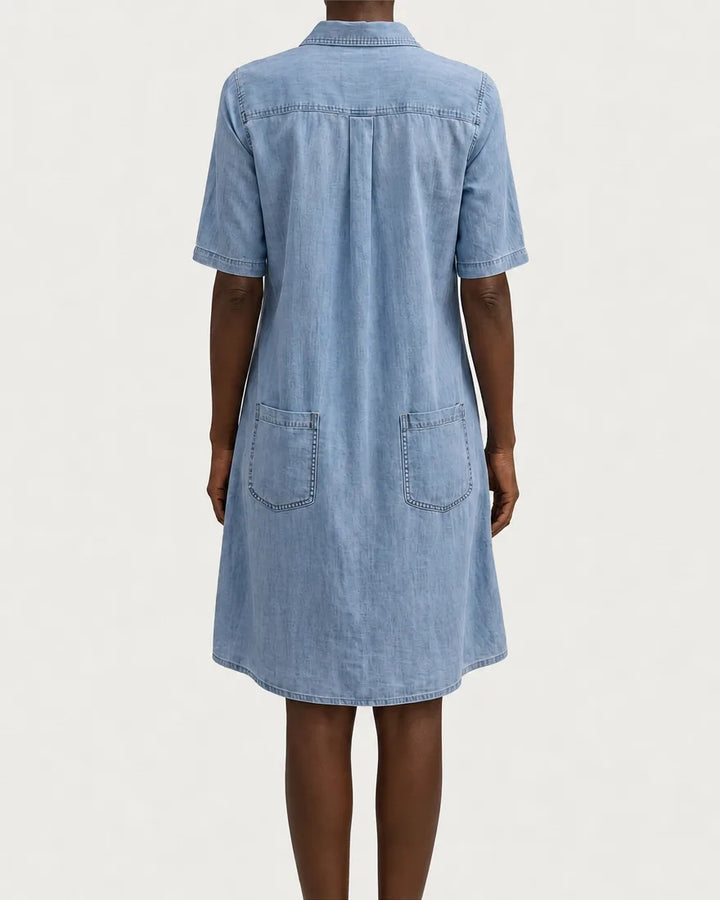 Wonda | Faded Denim Shirt Dress
