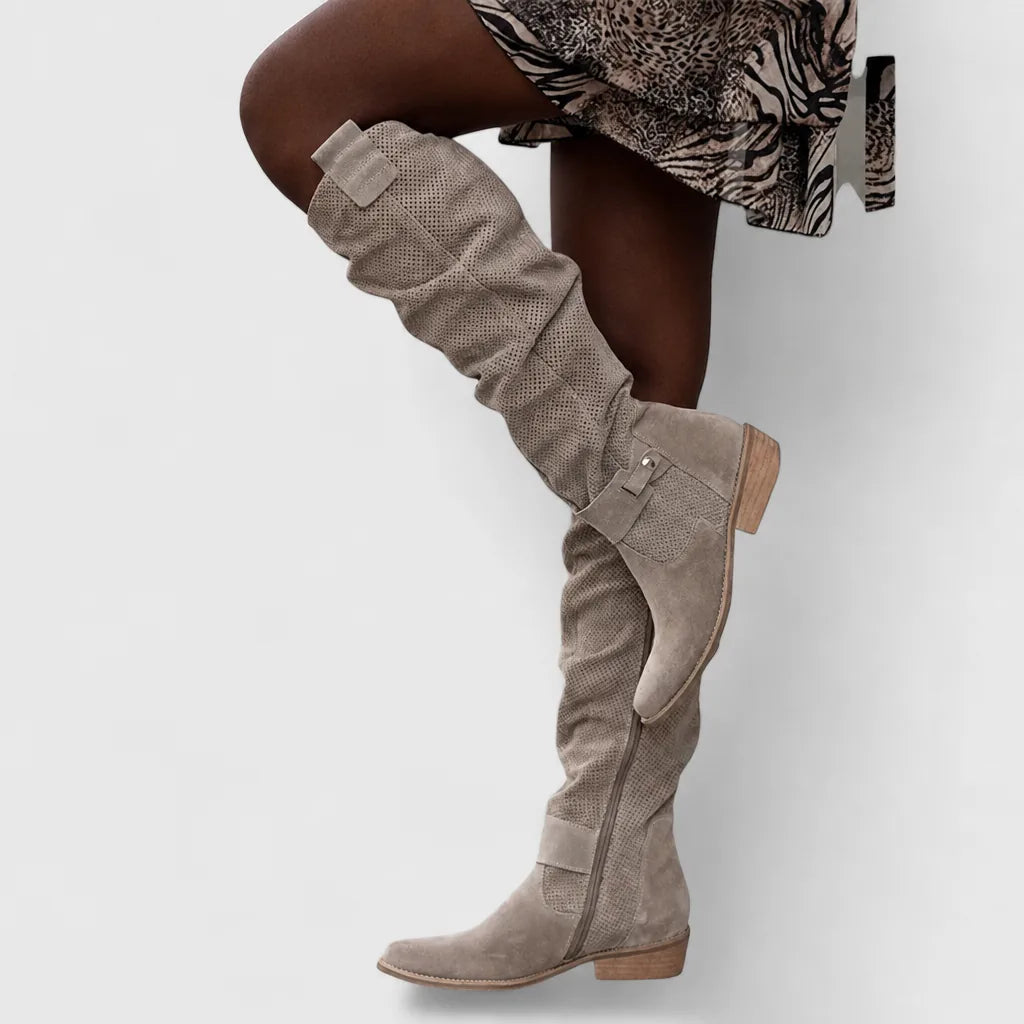 Thiane | Knee-High Suede Boots