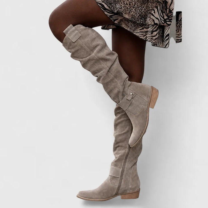 Thiane | Knee-High Suede Boots