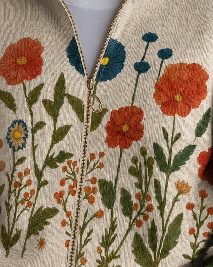 Wrenna | Wildflower Meadow Zip Cardigan