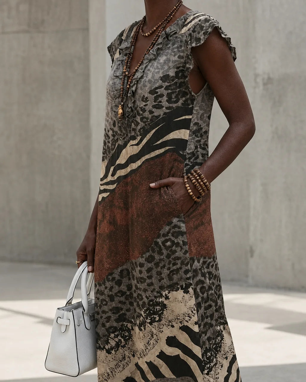 Perrine | Vintage Embroidered Kaftan Dress