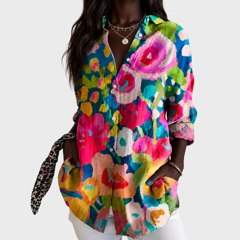 Monifa | Painted Garden Glow Blouse