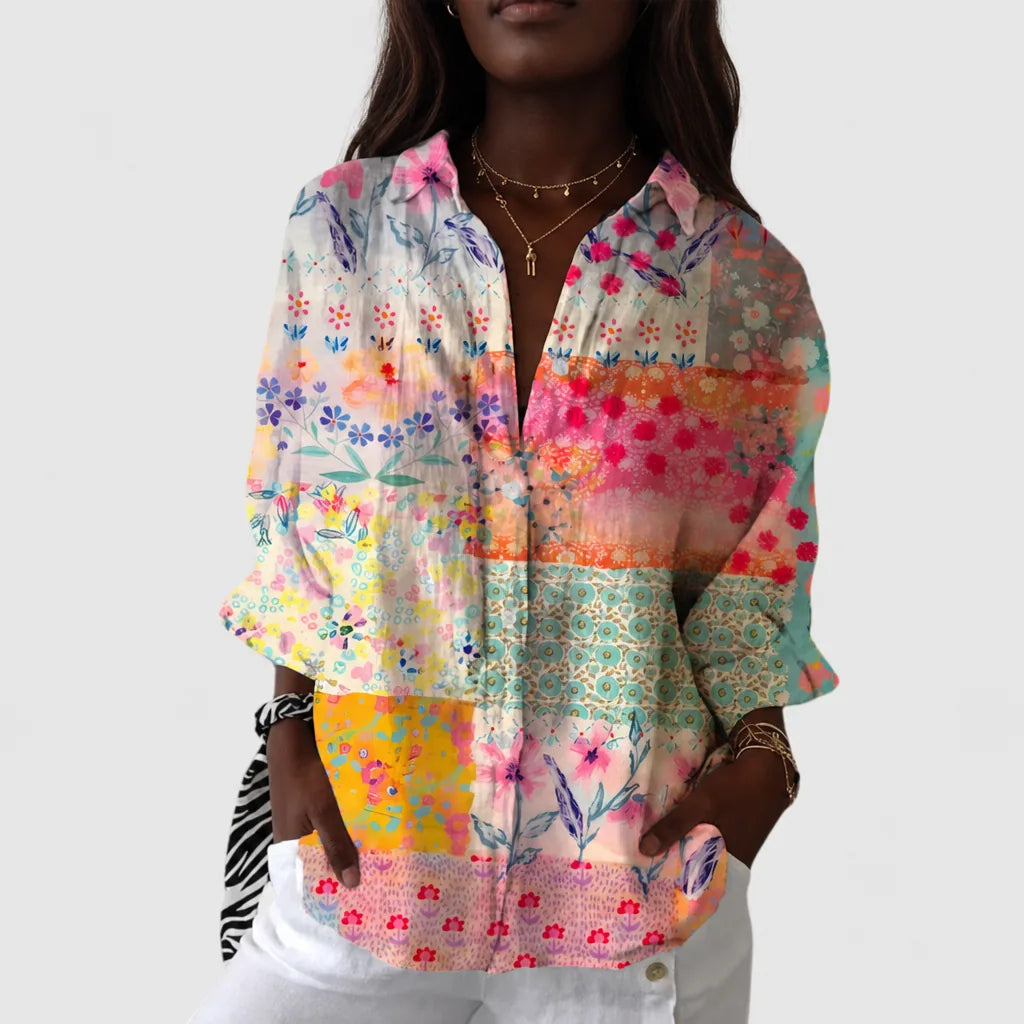 Anaya | Lightweight and Colorful Blouse with Print