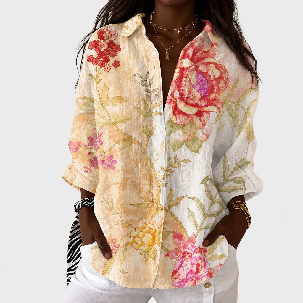 Abeni | Light and colorful blouse with print