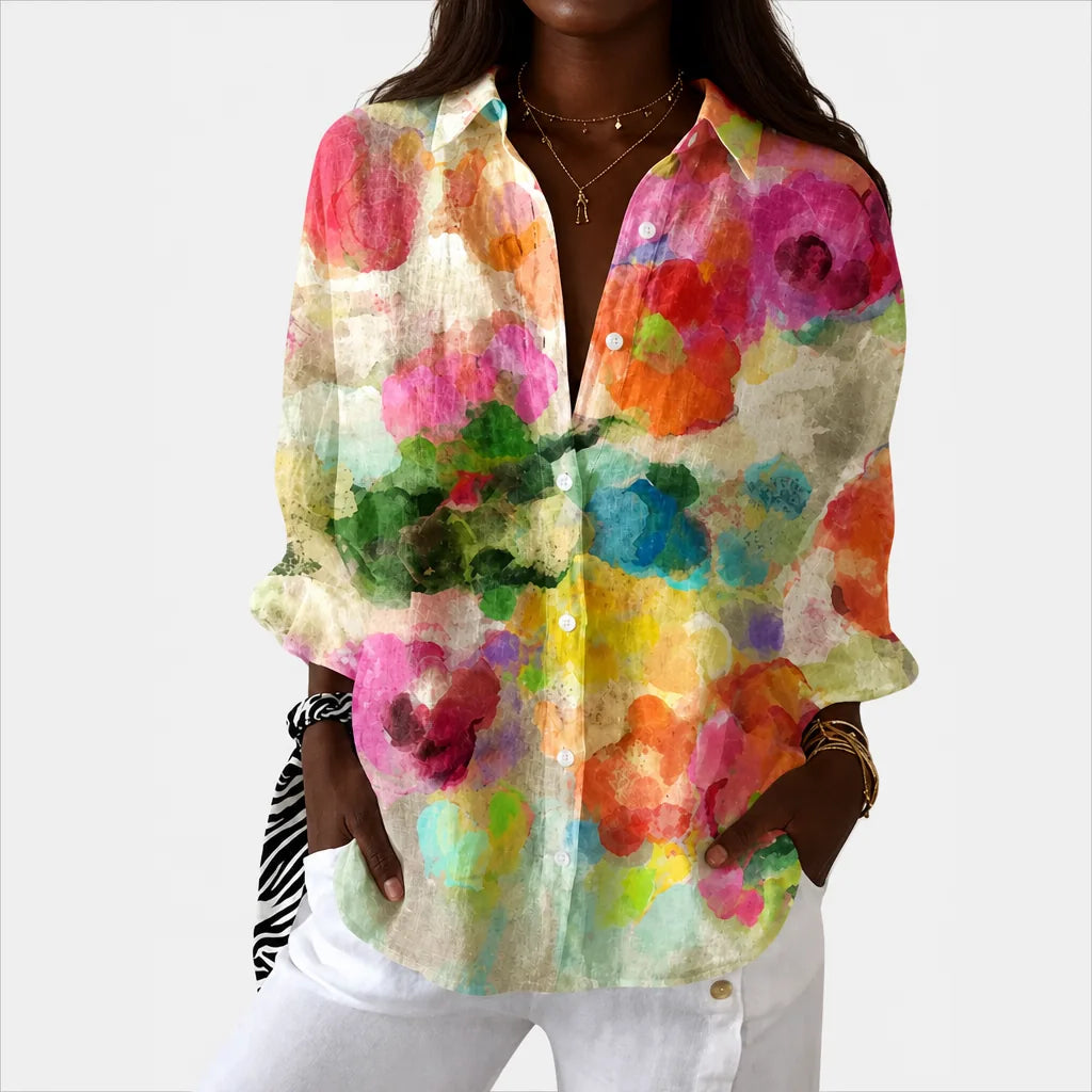 Kamaria | Lightweight and Colorful Printed Blouse