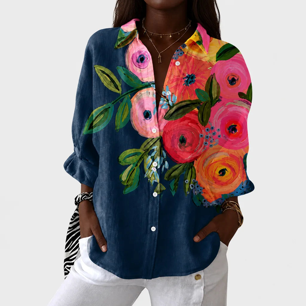 Nia | Light and Colorful Printed Blouse
