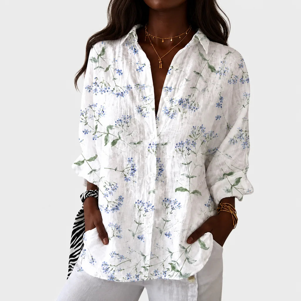 Efia | Light and Colorful Blouse with Print