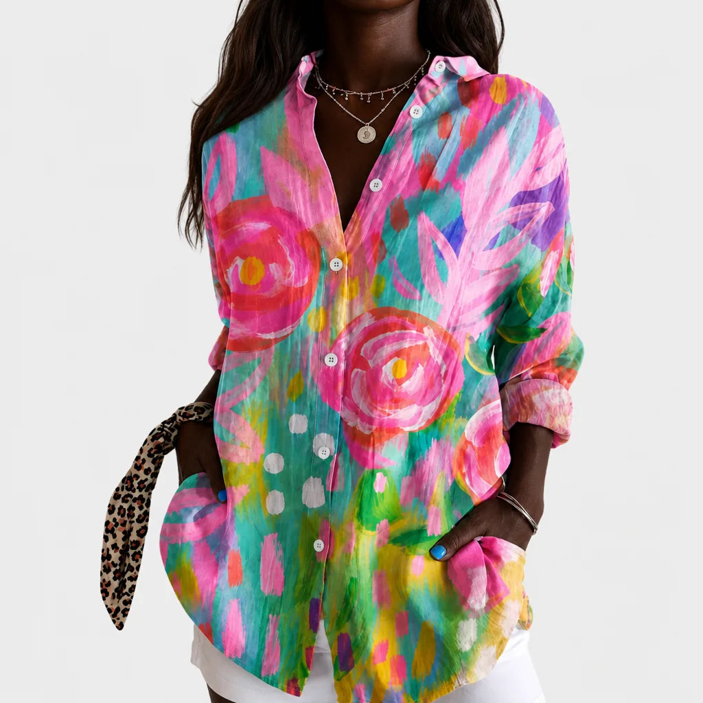 Naya | Painted Garden Breeze Blouse