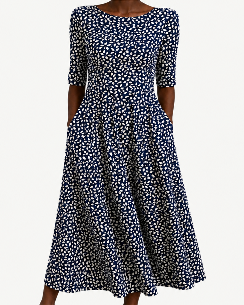 Zuwena | Midnight Bloom Pocket Maxi Dress