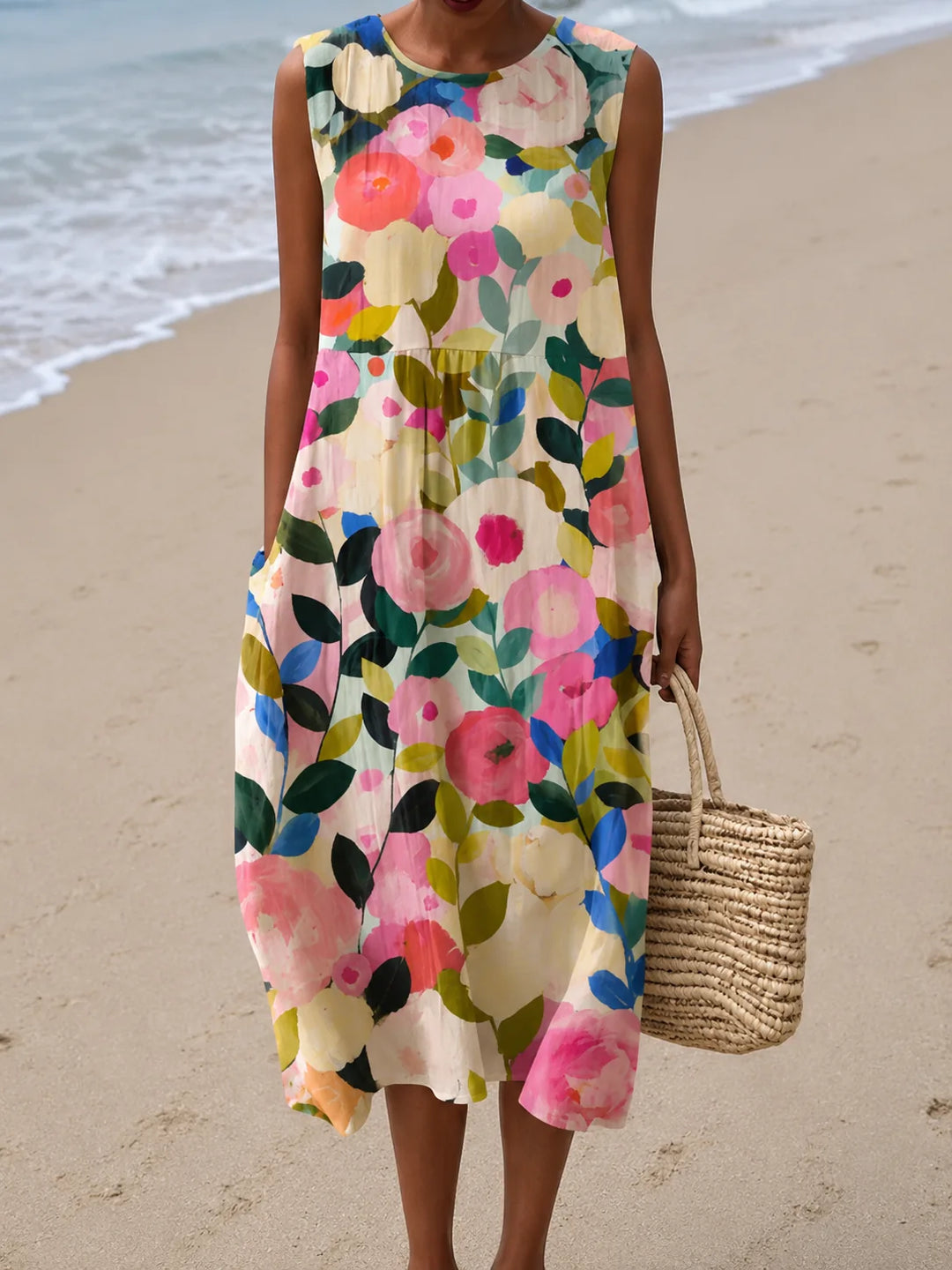 Ava Midi Floral Dress