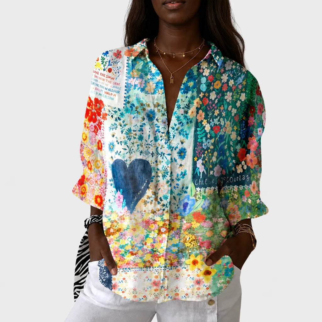 Eshe | Lightweight and Colorful Printed Blouse