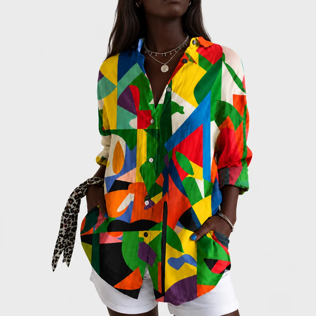 Jaha | Color Splash Art Blouse