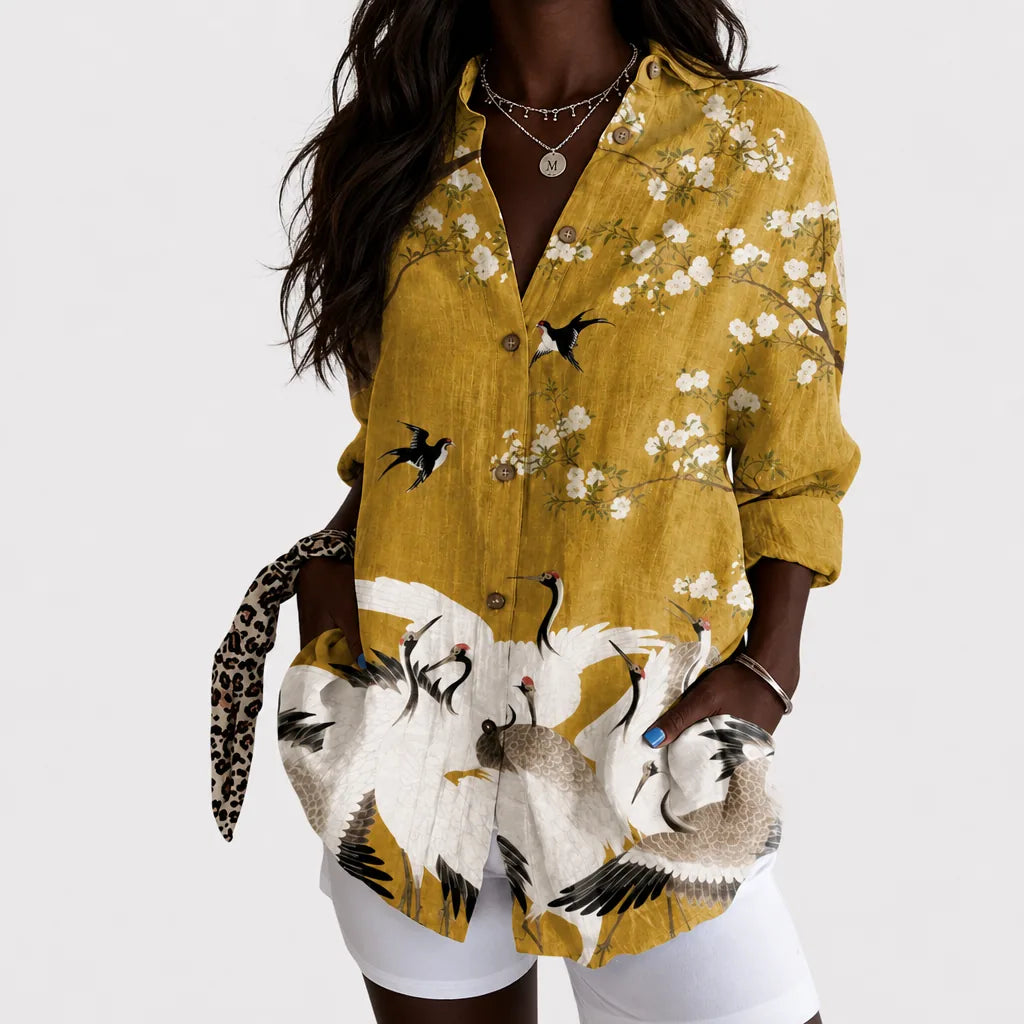Gugu | Lightweight and Colorful Blouse with Print