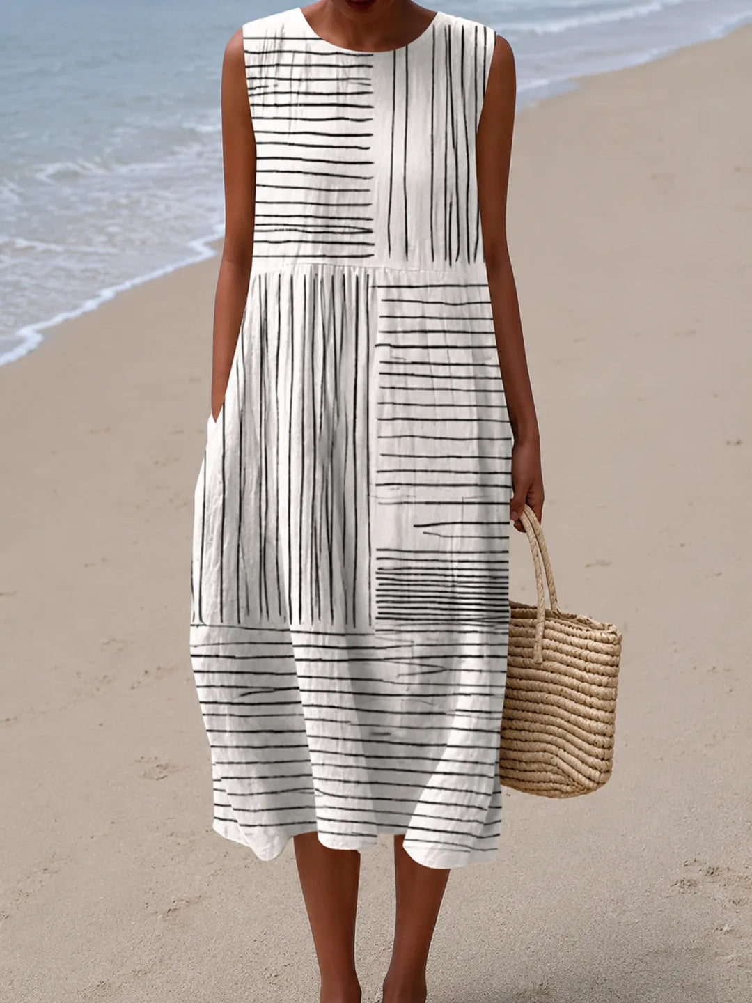 Rina Printed Midi Dress
