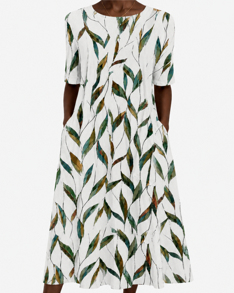 Simisola | Willow Meadow Botanical Pocket Midi Dress