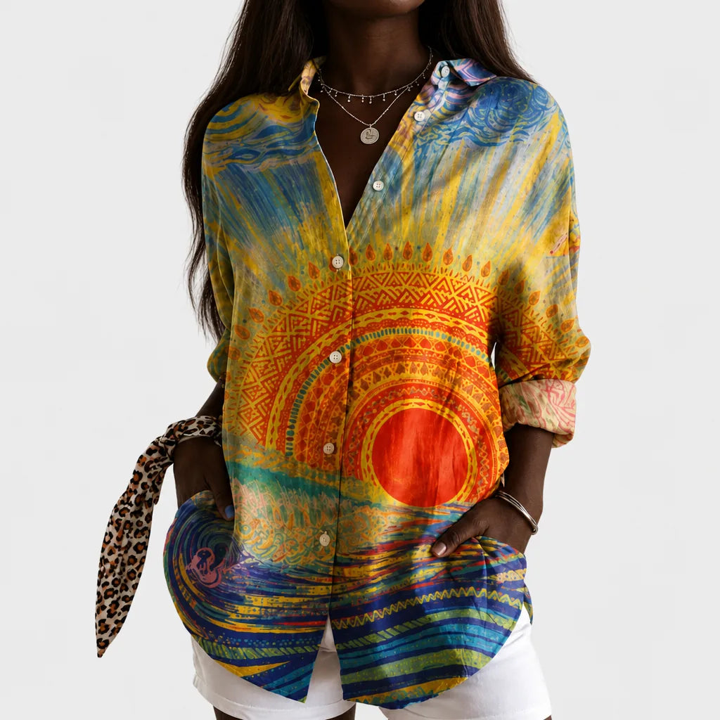 Panya | Radiant Sunset Escape Blouse