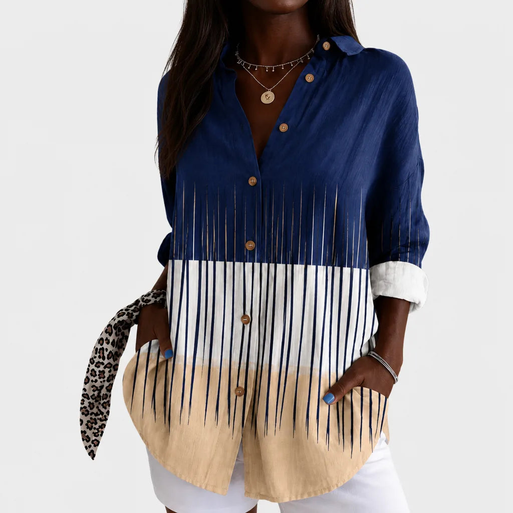 Simone | Harbor Breeze Statement Blouse
