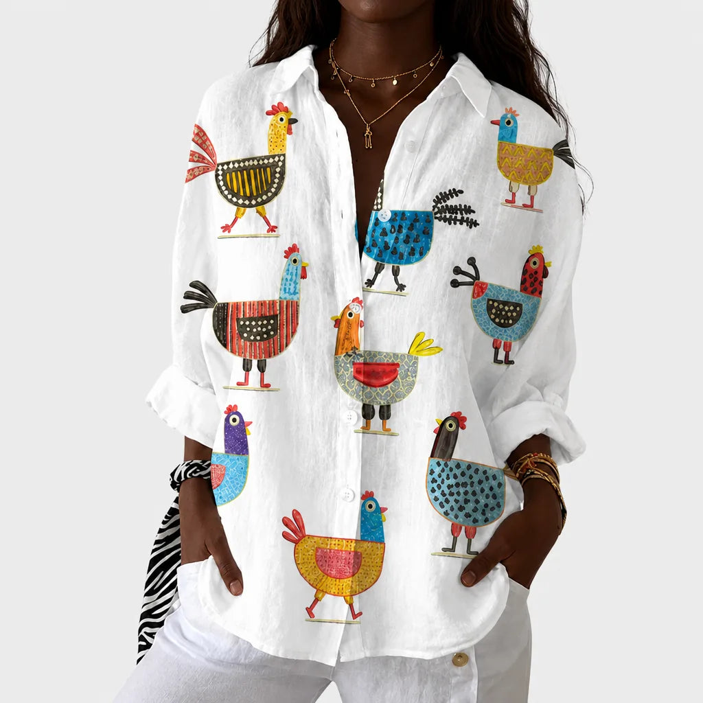Zawadi | Light and Colorful Printed Blouse