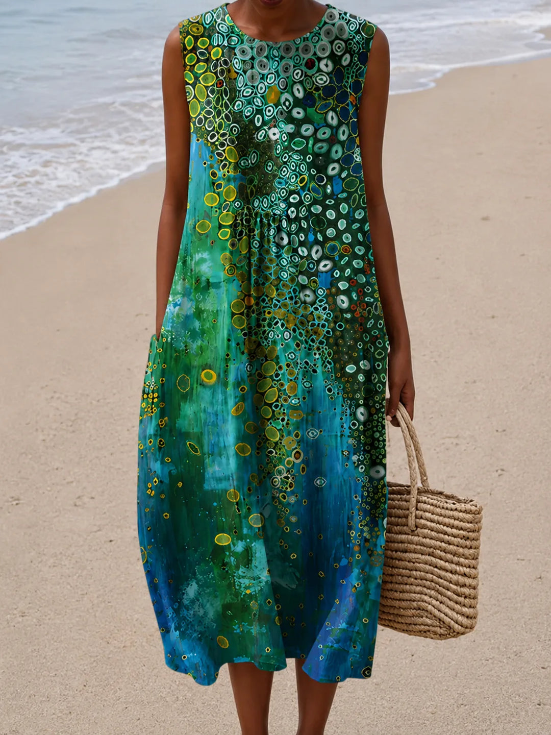 Zara Reef Midi Dress
