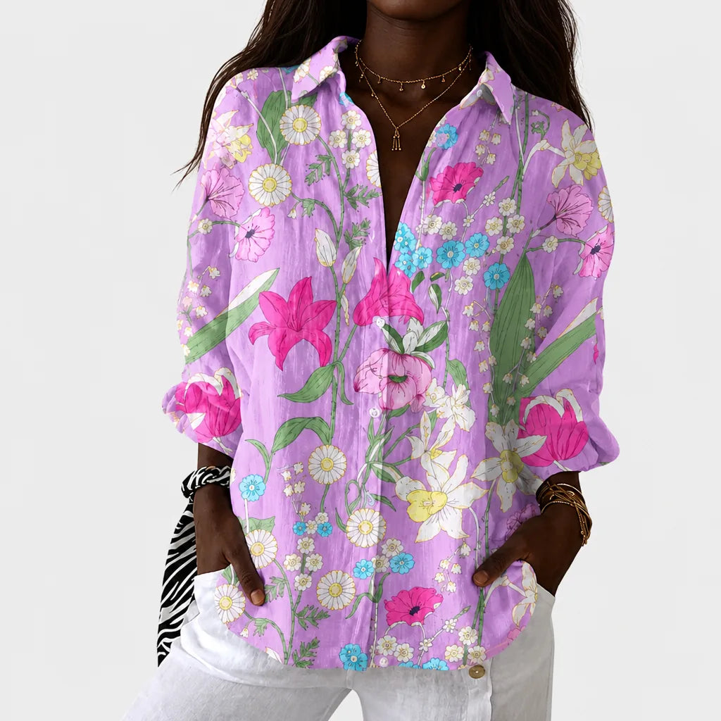 Veda | Lightweight and colorful blouse with print