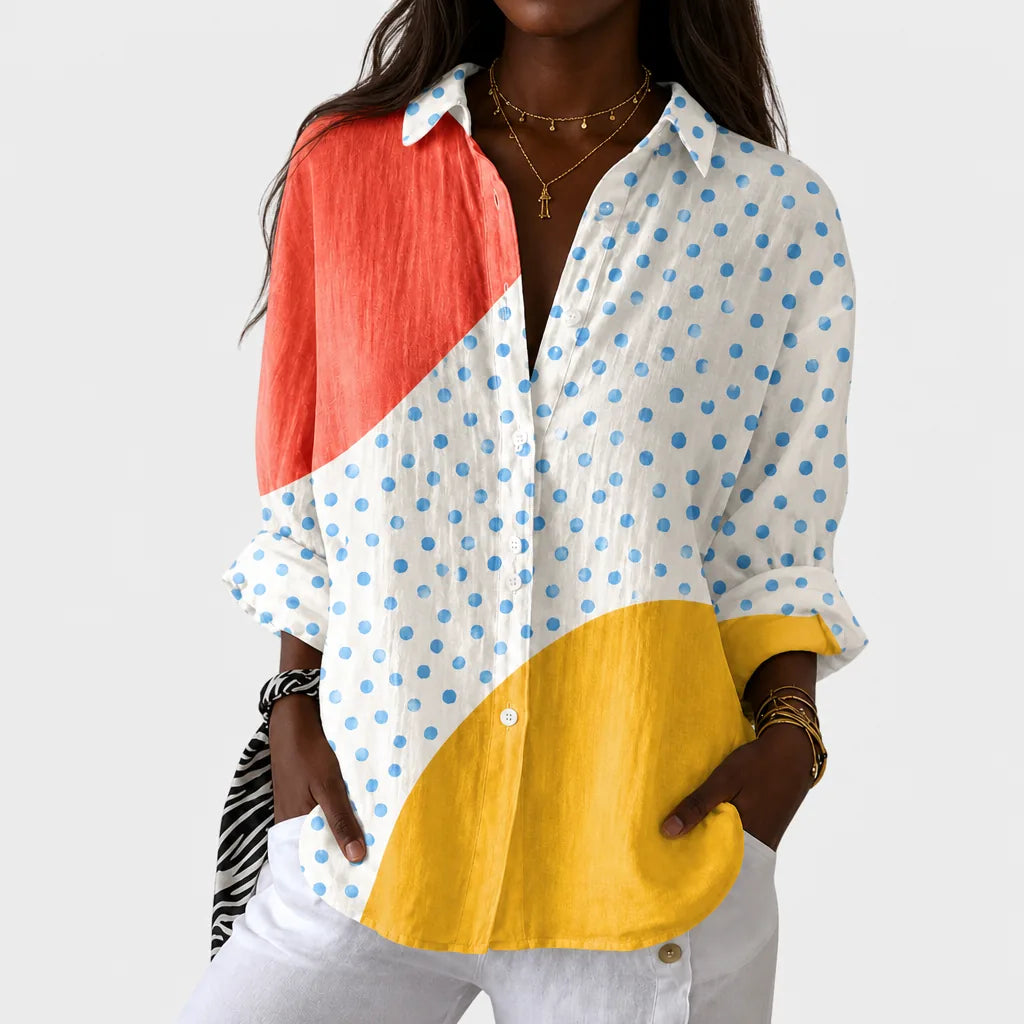 Themba | Lightweight and colorful blouse with print