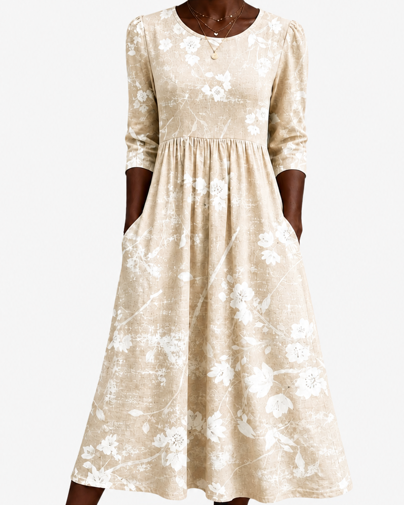 Vuyelwa | Soft Meadow Blossom Midi Dress