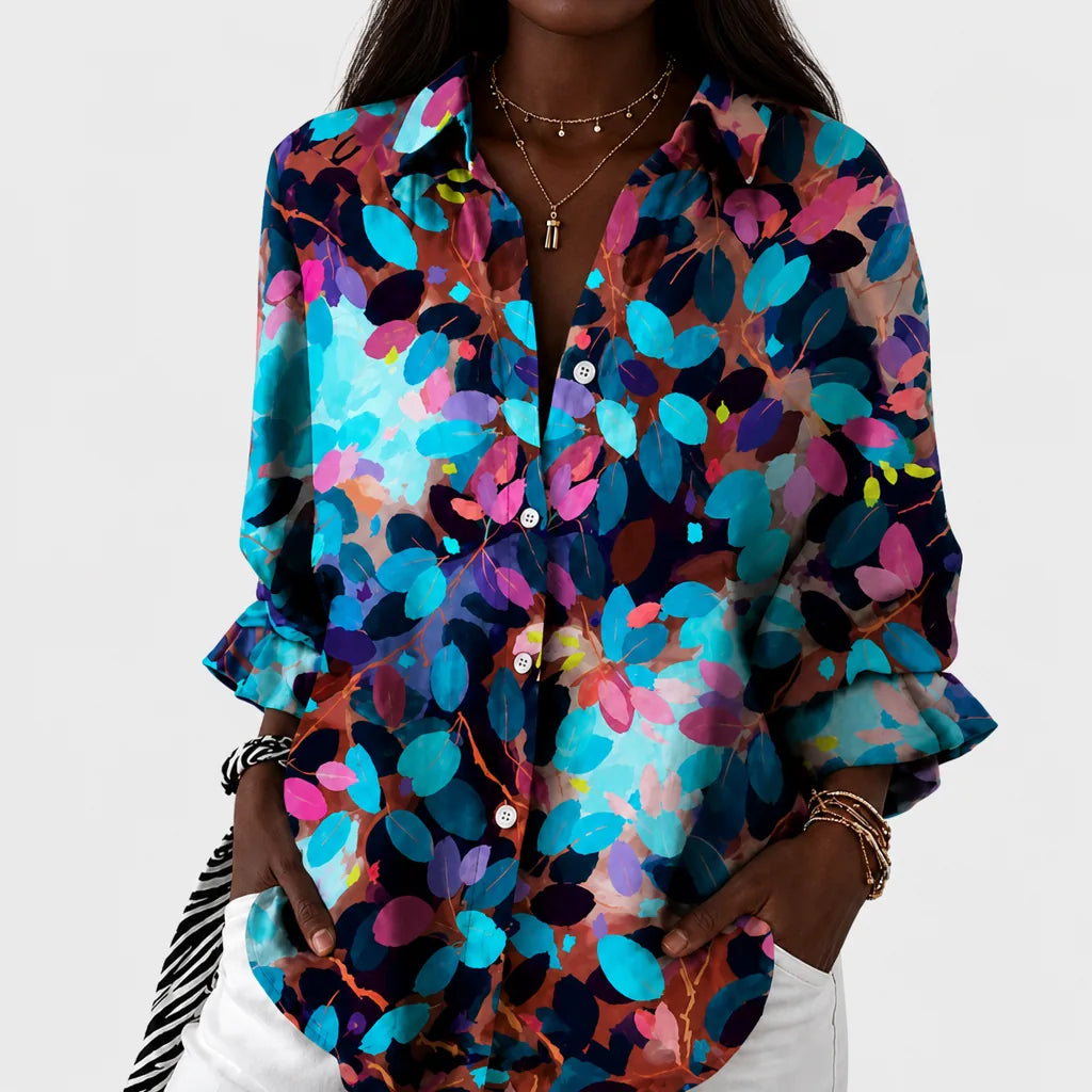 Zola | Twilight Garden Statement Blouse