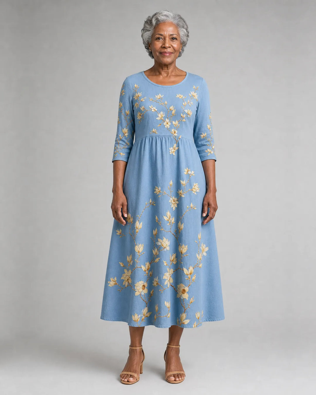 Abeni | Bluebell Meadow Pocket Midi Dress