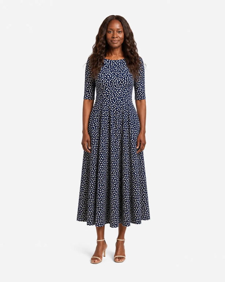 Aisha | Midnight Bloom Pocket Maxi Dress