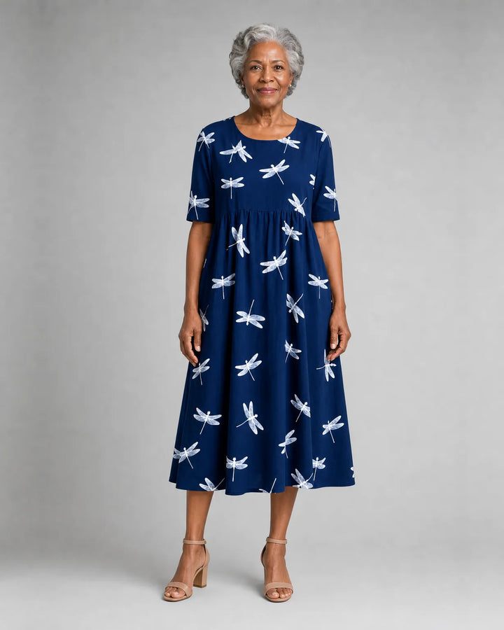 Zola | Dragonfly Breeze Pocket Midi Dress