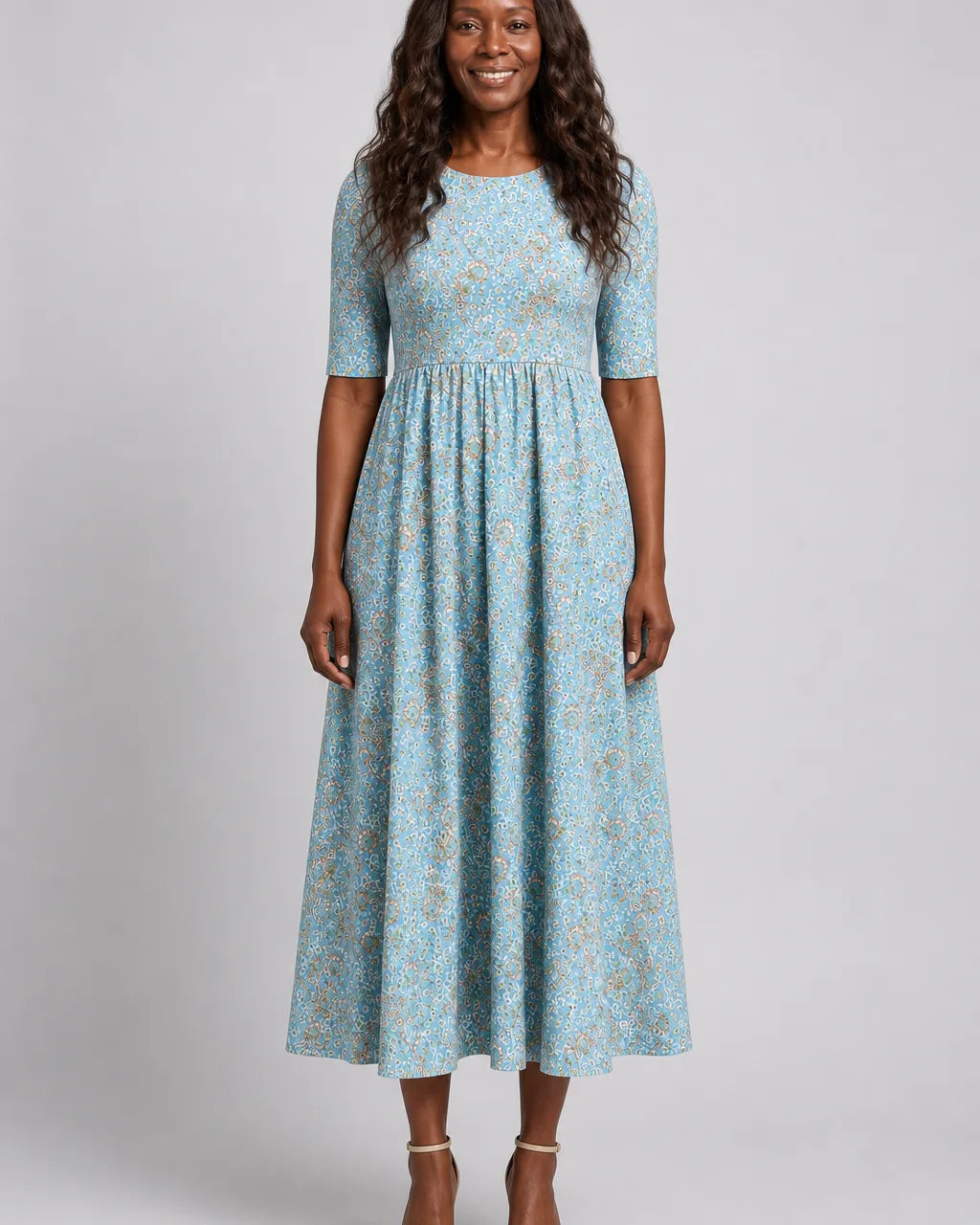 Kenya | Seaside Mosaic Pocket Maxi Dress