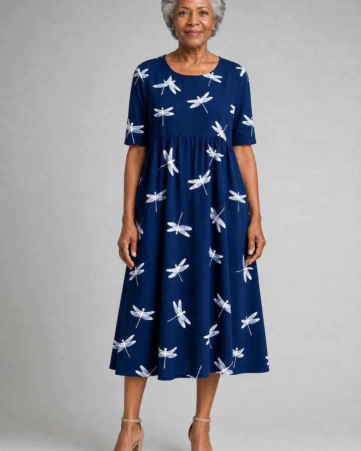 Zola | Dragonfly Breeze Pocket Midi Dress