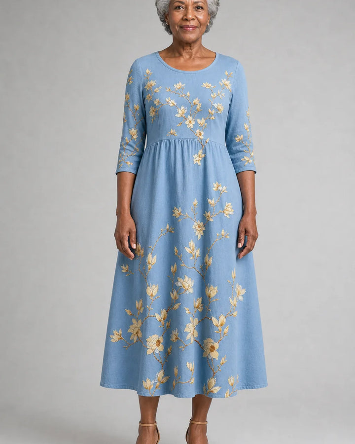 Abeni | Bluebell Meadow Pocket Midi Dress