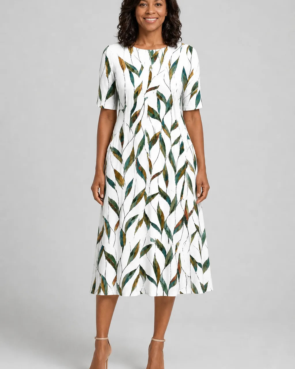 Ayana | Willow Meadow Botanical Pocket Midi Dress