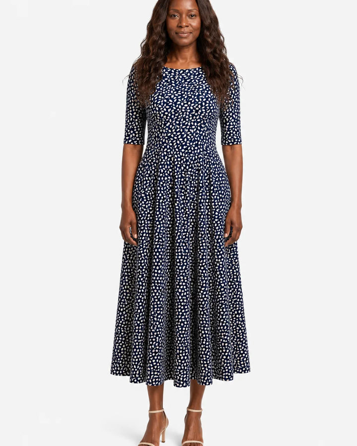 Aisha | Midnight Bloom Pocket Maxi Dress