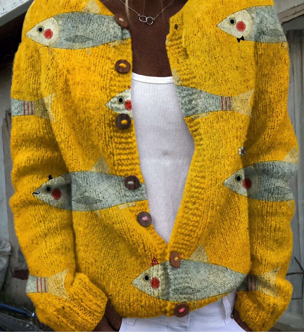 Ayana | Vintage Knit Cardigan Sweater