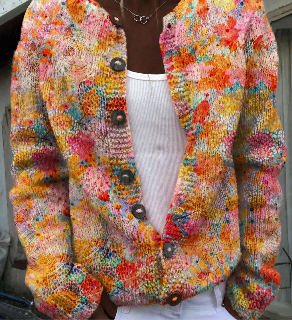 Helena | Vintage Knit Cardigan Sweater