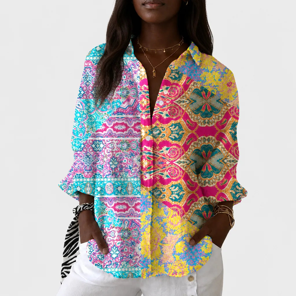 Sisi | Lightweight and Colorful Printed Blouse