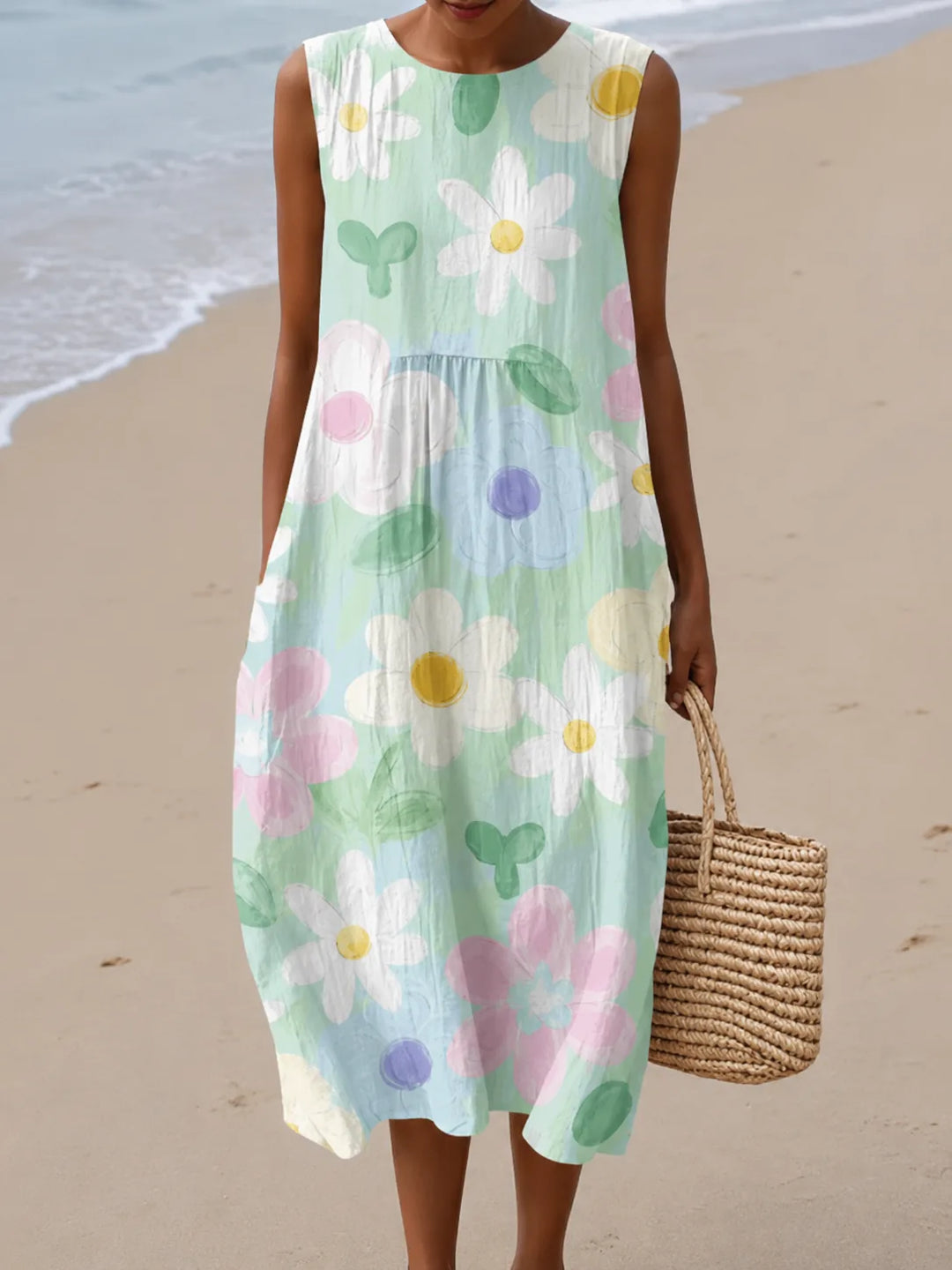 Erin Midi Dress Pastel Blossom