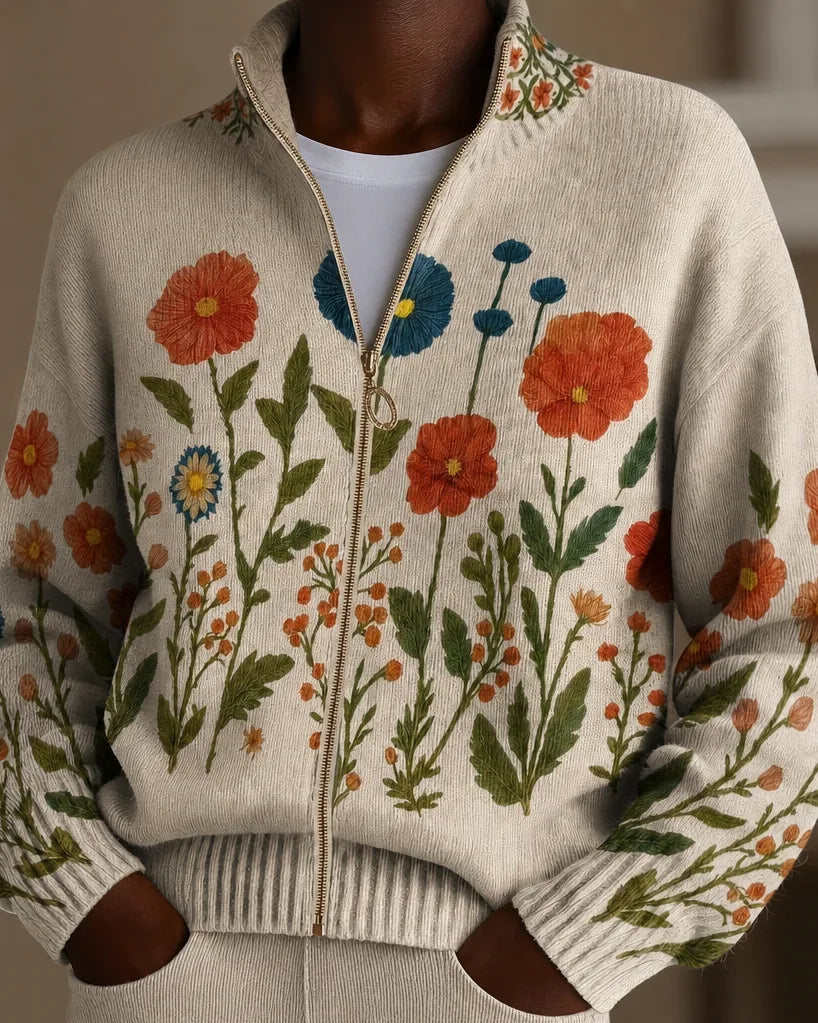 Wrenna | Wildflower Meadow Zip Cardigan