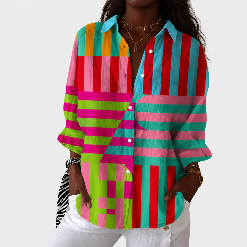 Wangari | Light and Colorful Blouse with Print