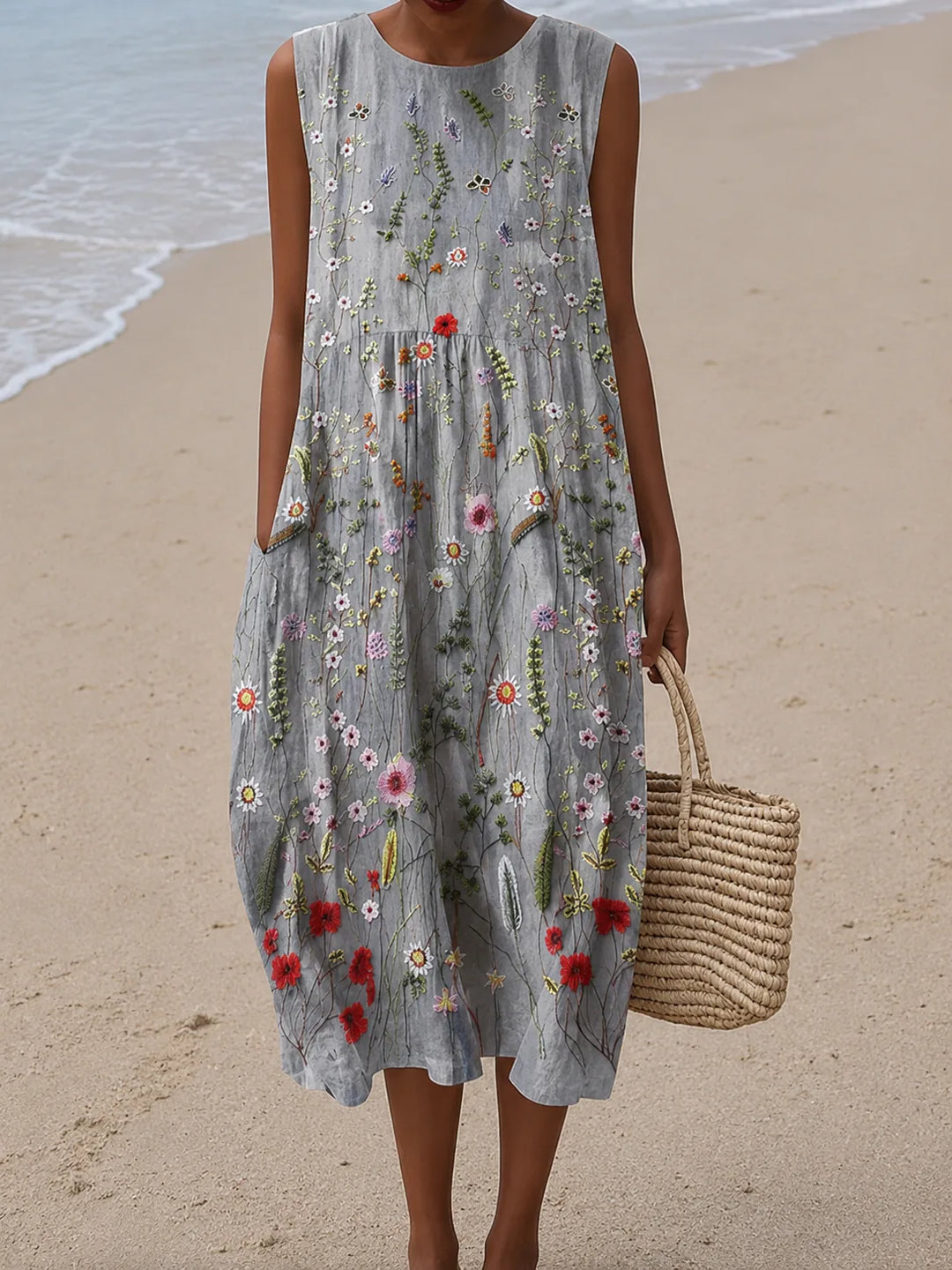 Cara Midi Dress Wildflower