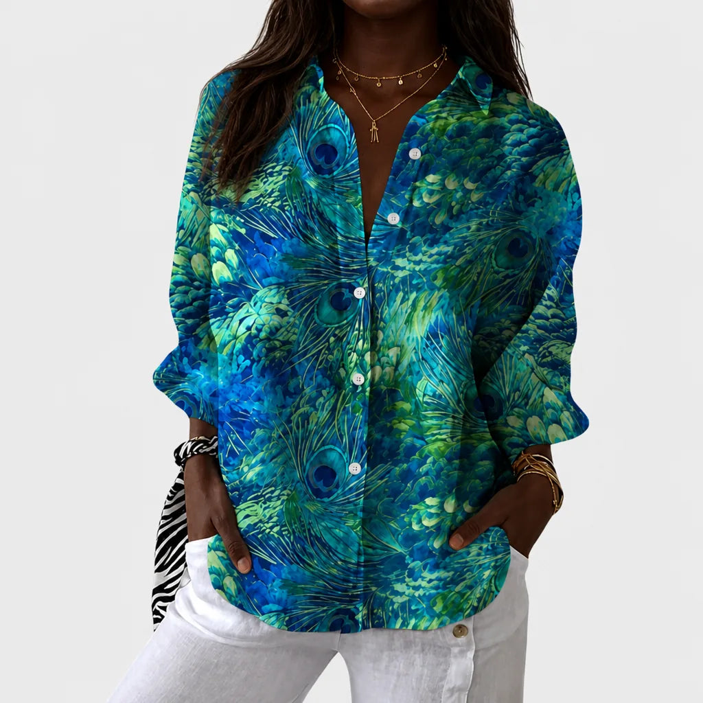 Layla | Lightweight and Colorful Printed Blouse