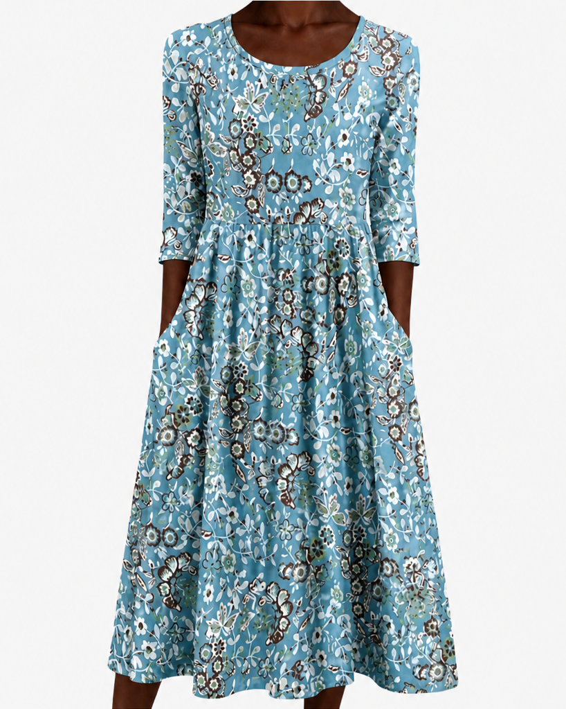 Zahara | Coastal Garden Pocket Maxi Dress