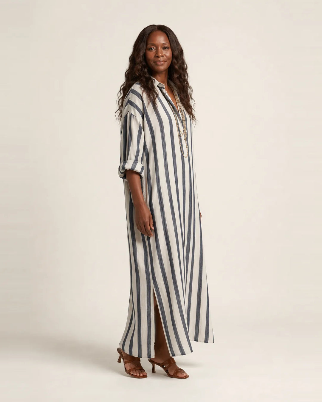 Carra | Striped Maxi Dress — Default