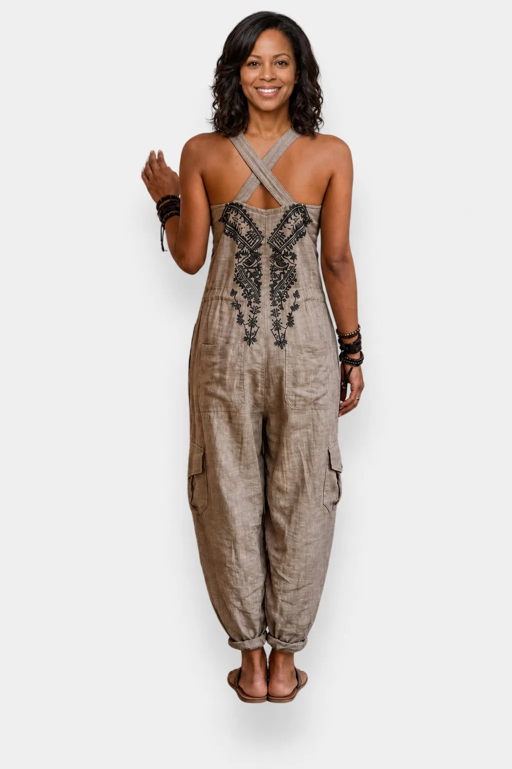 Talia | Airy Embroidered Jumpsuit